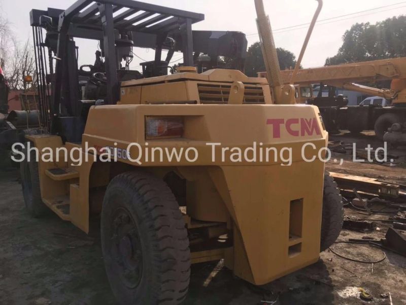 15ton Used Tcm Fd150 Diesel Forklift with Japan Isuzu Engine