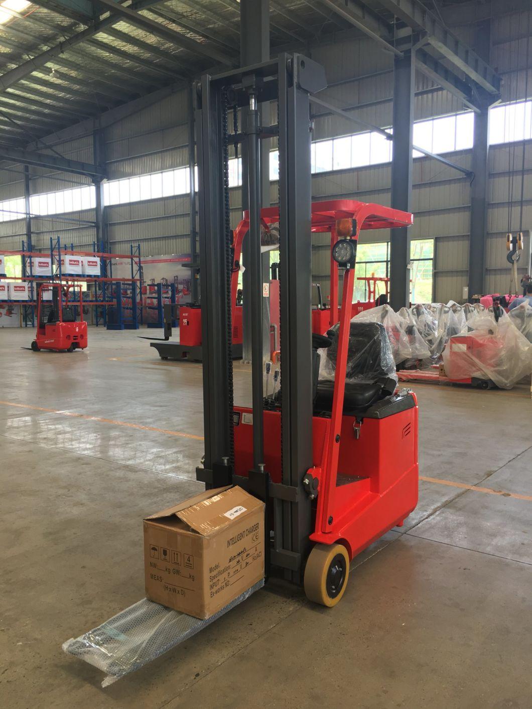 3 Wheels 1000kg Mini Electric Forklift with 4.5m Duplex Mast