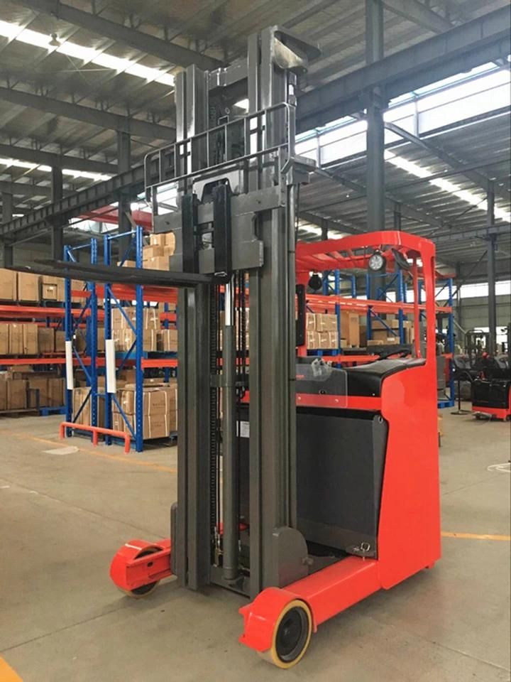Lifting Equipment Sit on Electric Reach Truck Forklift Price