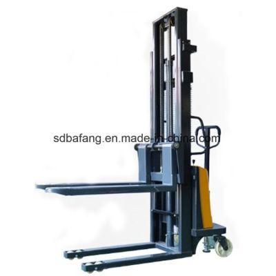 Lifting 4.5m Hydraulic Type Semi-Electric Forklift Stacker with Low Price