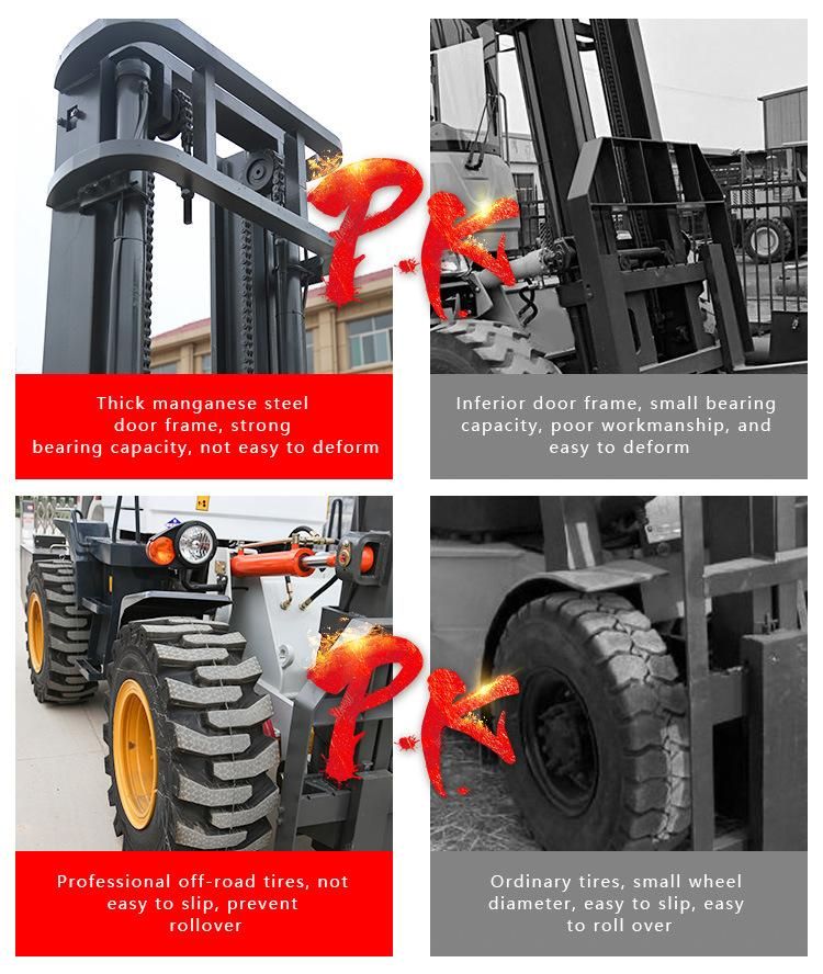 Shanding off-Road Forklift 3ton 3 Meters Lefting High at Low Price