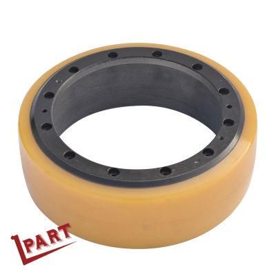 Forklift Parts Polyurethane Drive Wheel 250X80X200mm 12 Bolts