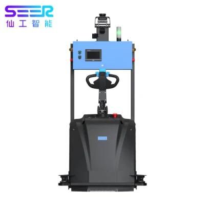 Seer New Factory Automatic Navigation, Laser Slam Walking Driving Automated Guided Forklift
