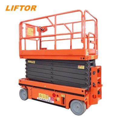 China Supply Heavy Duty 8m Lifting Height Battery Power Self Propelling Electric Scissor Lift Table Used as Aerial Work Platform