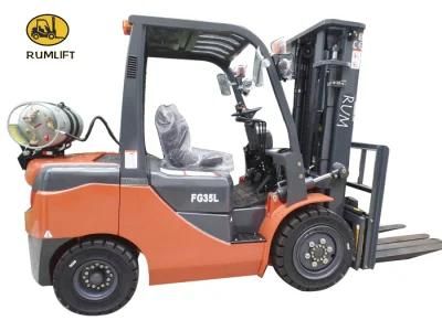 3.5ton LPG/Gasoline Forklift (truck) with Japanese Engine