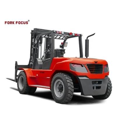 Container Forkfocus Forklift Contact 16.0t with Chaochai Engine and Container Mast Working in Port