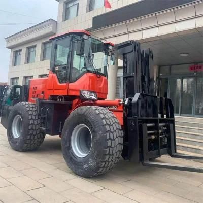 4X4 Four-Wheel Drive 5t 5000kg Rough Terrain Forklift