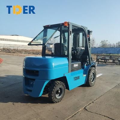 Not Adjustable Tder Mini Forklift Forklifts 4 Ton Diesel Fd40