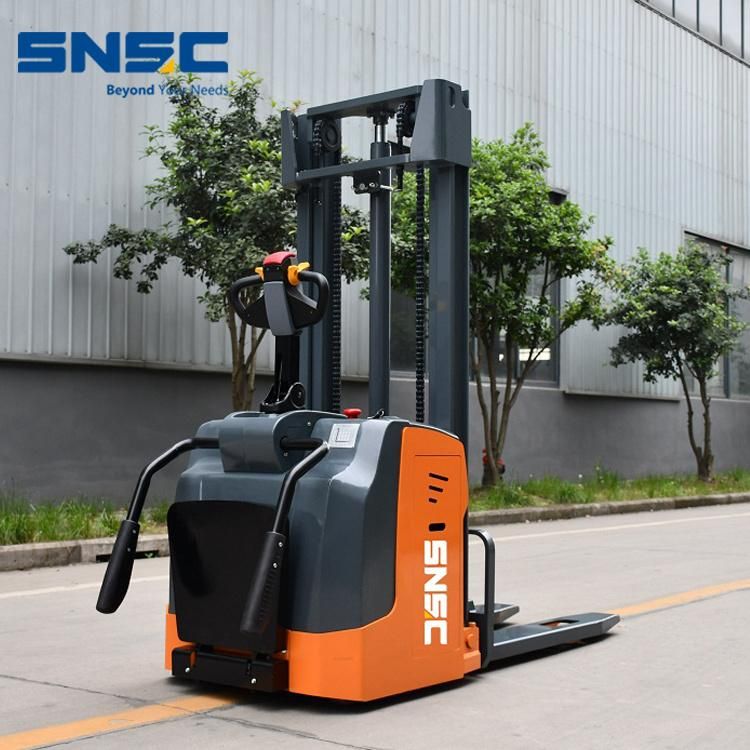1.5 Ton 2 Ton Forklift Electric Pallet Reach Truck Stacker