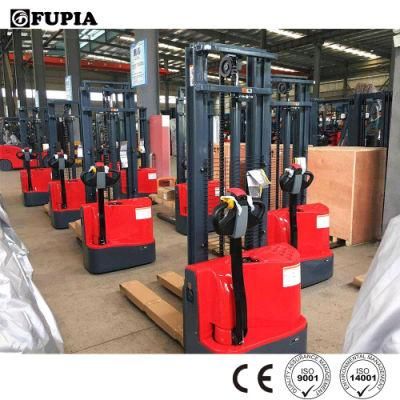 Hot Sale 1-2 Ton Load Capacity Electric Double Pallet Forklift Lift Stacker
