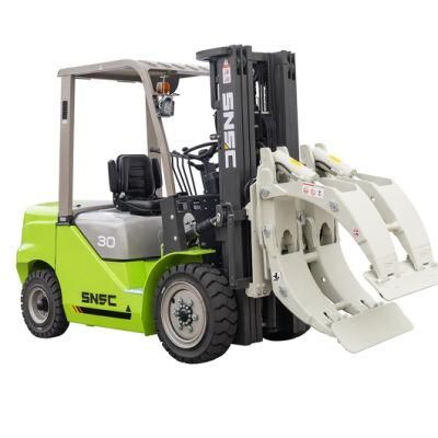 Chariot Elevateur 3 Ton Diesel Forklift with Paper Roll Clamp
