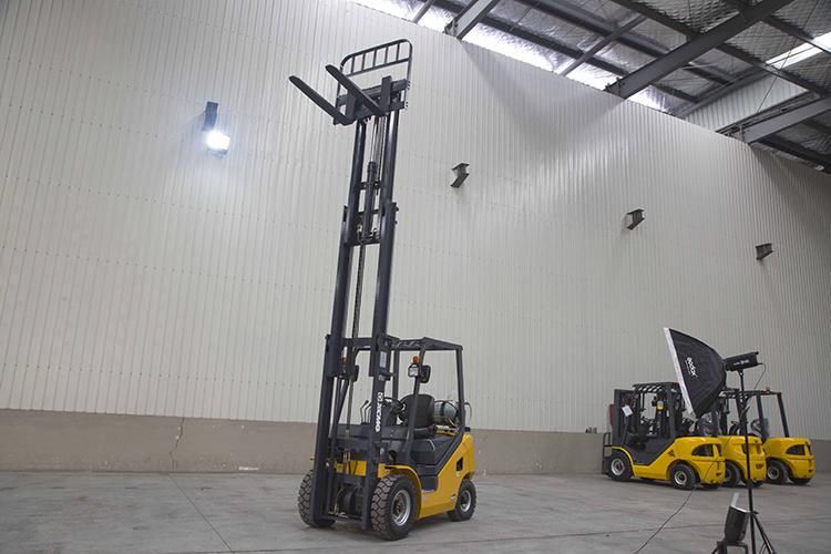 XCMG New Gasoline Forklift 1.5t/1.8t/2t/2.5t/3t/3.5t Forklift Truck with Nissan Engine