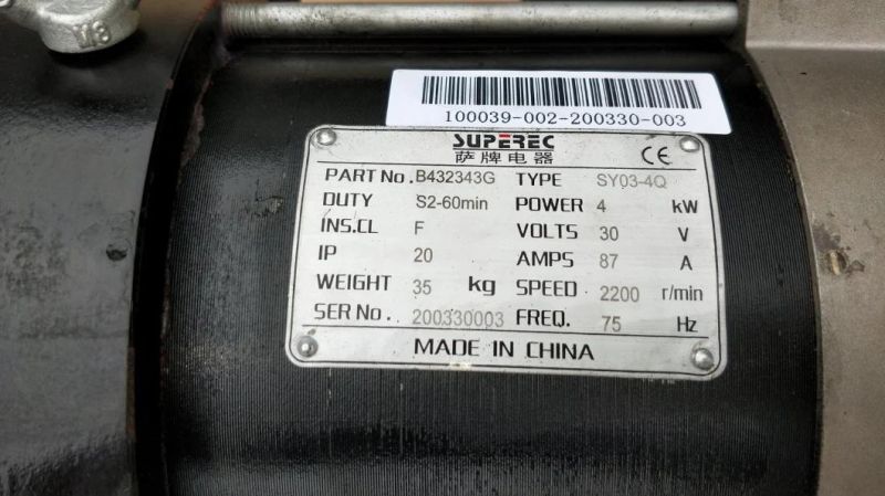 B432343G/Sy03-4q 4kw 30V AC Induction Motor for Heli Use