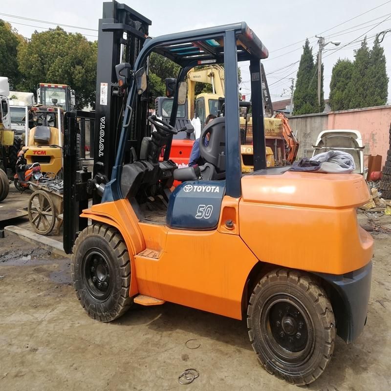 Running Condition Used 5 Tons Toyota Fd50 Diesel Forklift