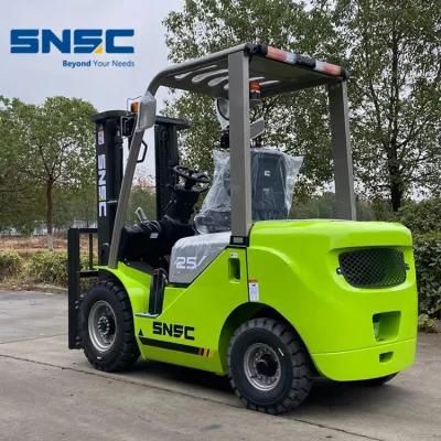 2.5 Tons Counter Balance Forklift Work Inside Container