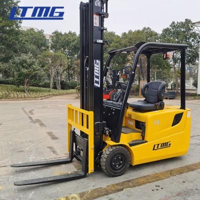 1500kg 1.5 Ton 1.6 Tons 3 Wheel Narrow Aisle Eletrict Forklift with AC Motor