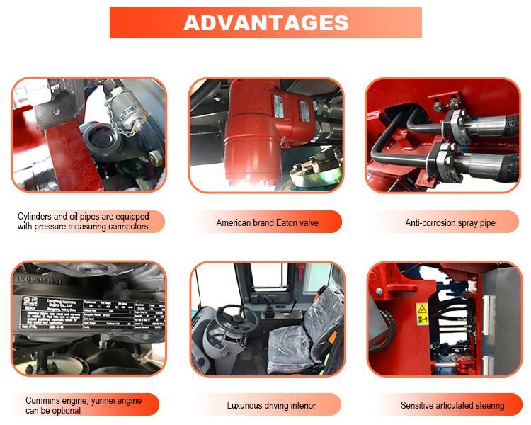 1 Year or 2000 Working Hours 4X4 Forklift off Road