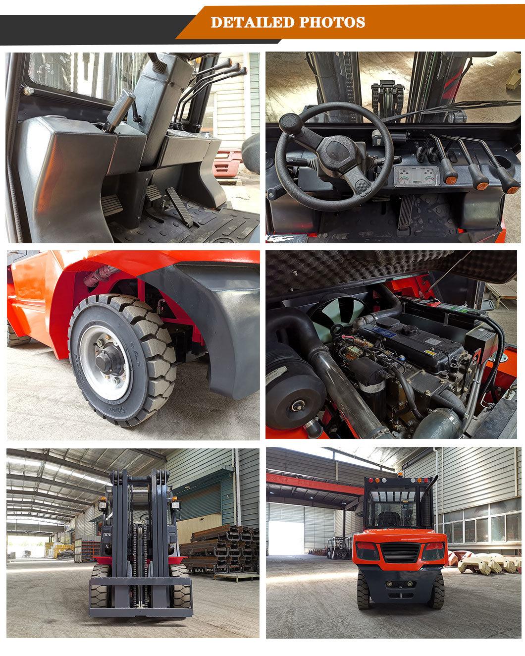 CE Approved 5 Ton Mitsubishi Diesel Engine Powered Forklift
