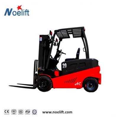 Electric Forklift Truck 3ton Four Wheel Battery Forklifts with Forklift Tire Solid