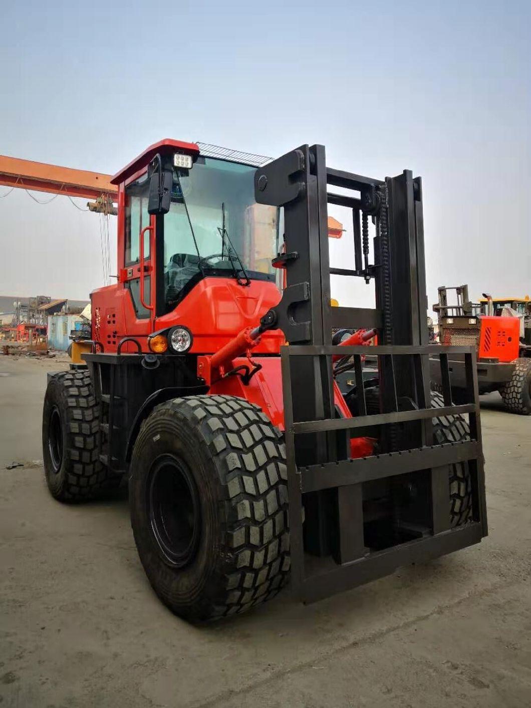 China Gp Brand 5ton Lifting Height 3m Rough Terrain Telescopic Diesel Powered Forklift Truck