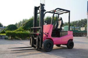1500kg 4500mm Triplex Free Lifting Mast Electric Forklift