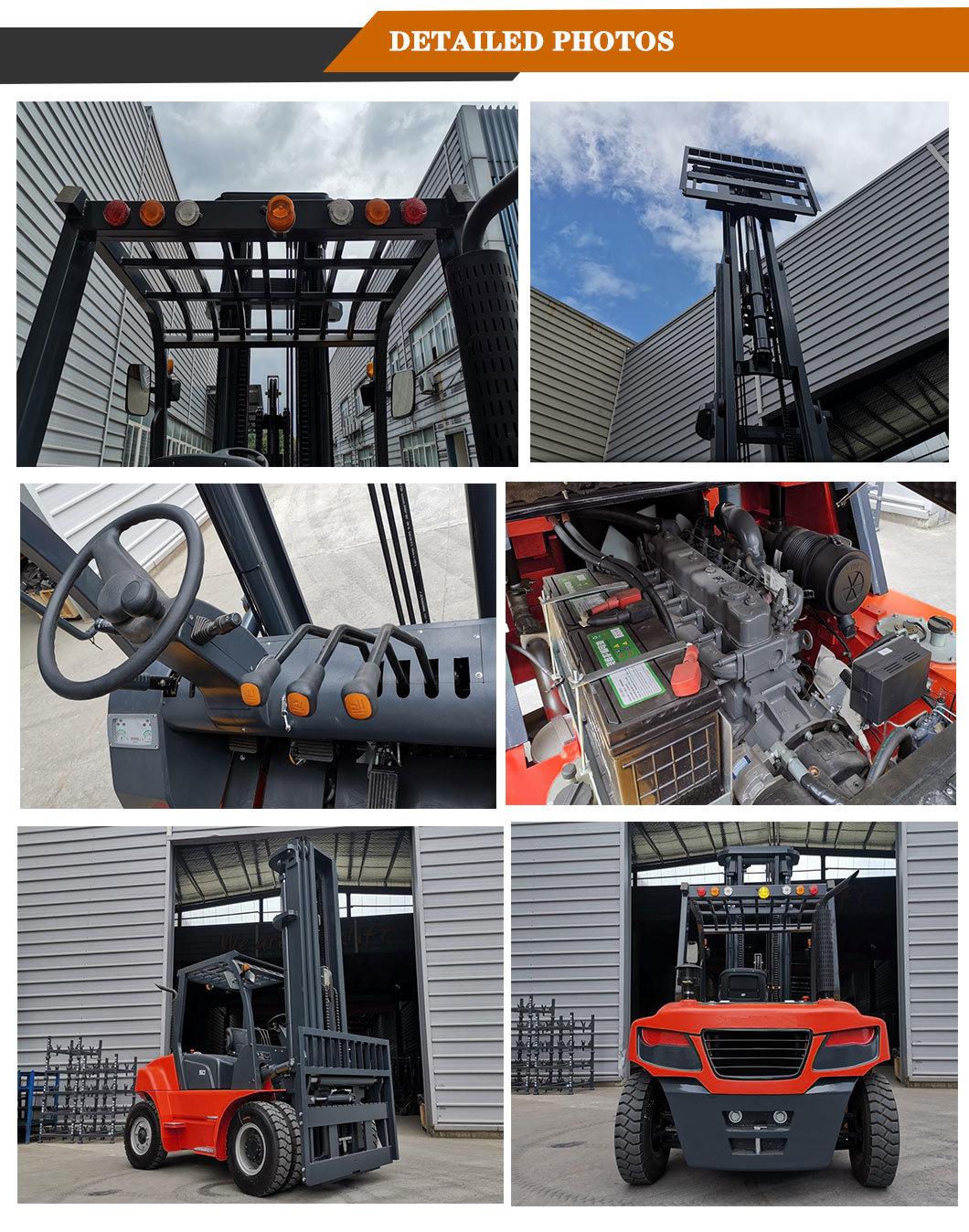 Lift Truck 7 Ton Capacity Diesel Engine Counterbalanced Forklift