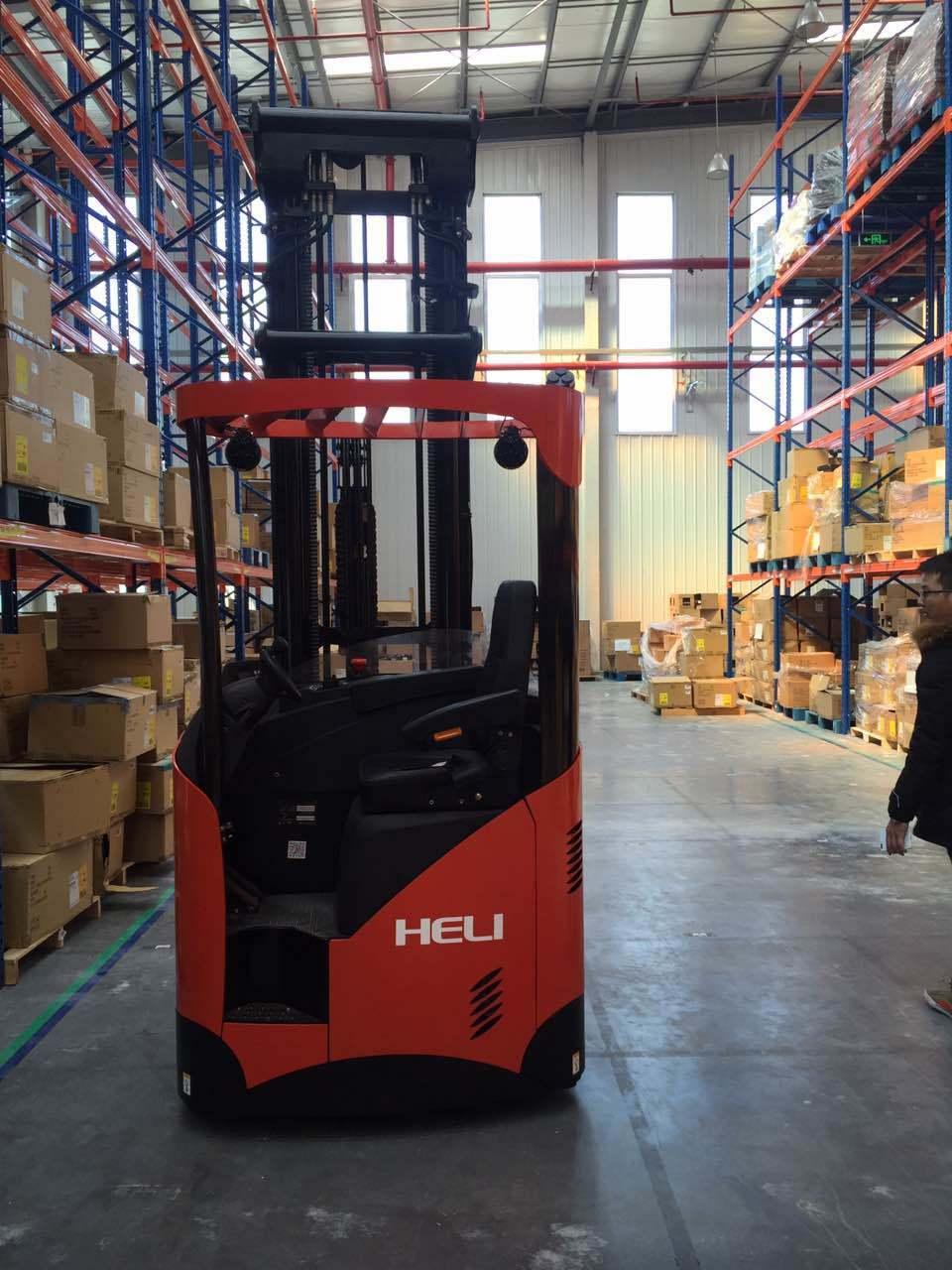 China Top Brand Heli 1.6t 1.8t 2t 3t 5t Warehouse Reach Truck Electric Forklift Cqd16