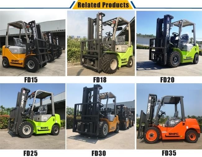 New Diesel China Forklifts Brands Snsc 3ton 4.8m Container Mast Forklift with Japan Engine