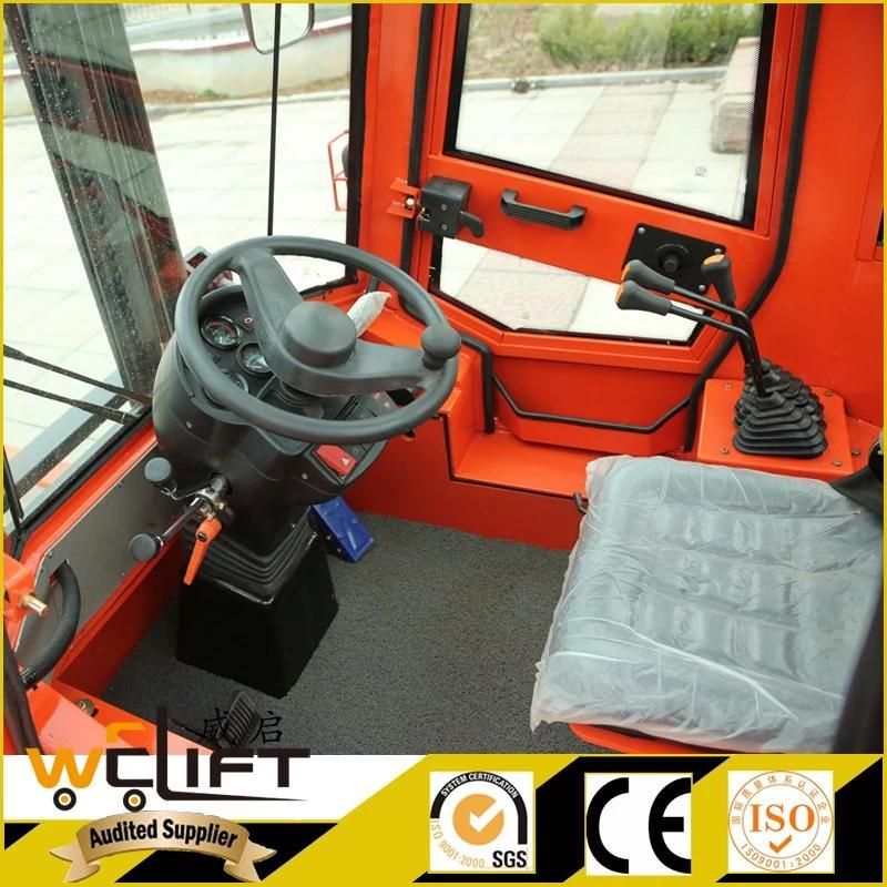 Welift Brand 4X4 Drive Rough Terrain Forklift Wheel Loader Function Forklift