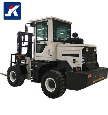 3ton-6ton Four Wheel Drive off-Road and Loading Forklift Truck Rough Terrain Diesel Forklift