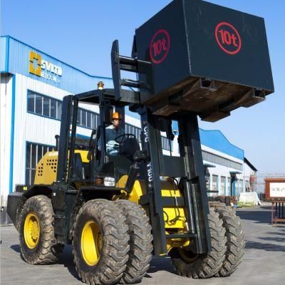 10 Ton off Road Forklift with CE (XCPCY 100)