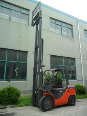 Double Tyre Front Optional 3.5ton Loading Capacity Diesel Forklift