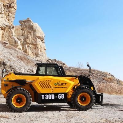 3 Ton Telehandler Forklift Telescopic Wheel Loader