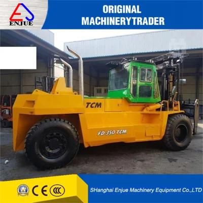 Japanese Used Fd350 Tcm 35ton Forklift Good Performance Japanese Isuzu Engine Diesel Second Hand Forklift on Sale