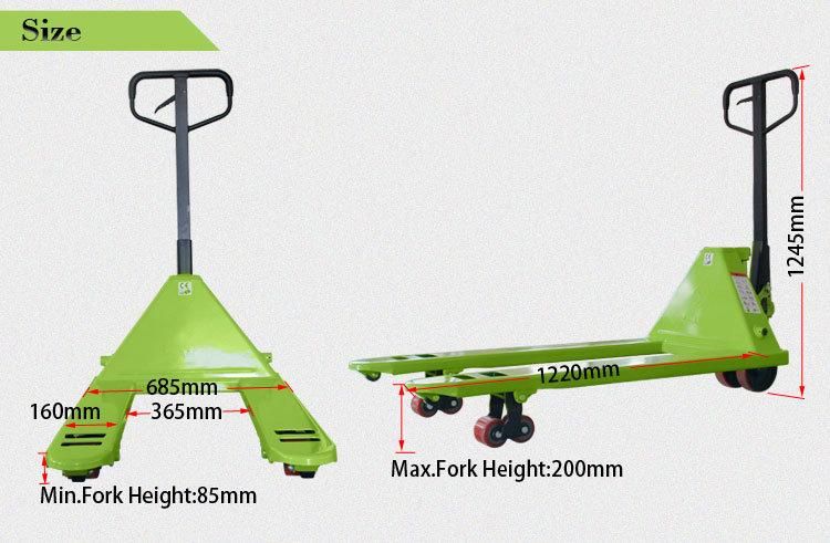 Buytool 2000kg / 2500kg / 3000kg Warehouse Use Hand Pallet Truck