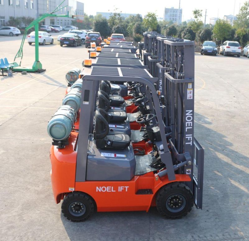 Double Fuel Power 2.5ton LPG and Gasoline Forklift with Japan Nissan K21 Engine
