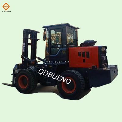Bueno Brand 4X4 off Road Rough All Terrain Forklift Truck for Sale