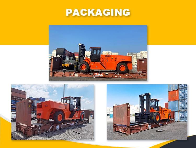 Ltmg Large 30 Ton Diesel Forklift with Double Front Tires