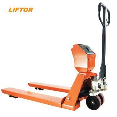 Balance Digital Hand Manual Pallet Truck Jack 1000kg Weighing Scale Manual Hydraulic Hand Pallet Truck Scale