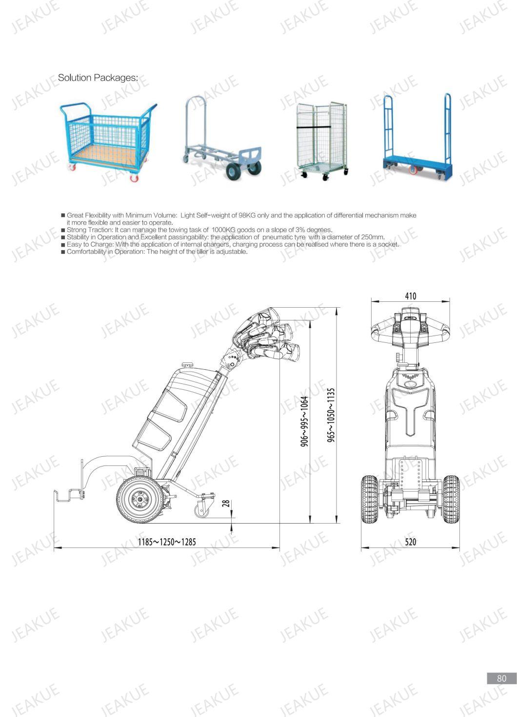 1000 Kg Walking Type Electric Tow Tractor