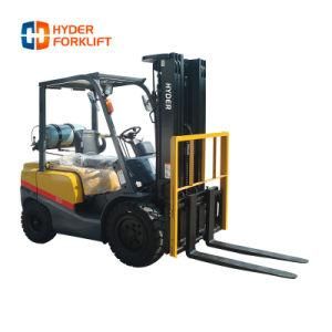 China Manufacturer 2.5t Gasoline Forklift with Hydraulic Transmission