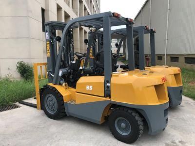 Hifoune Mini Counter Balance 3.5 Ton Diesel Forklift with CE Diesel Forklift Truck