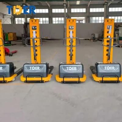 Good Service 12V/45ah Tder China 1000kg Self Loading Walkie for Sale Forklift Electric Stacker