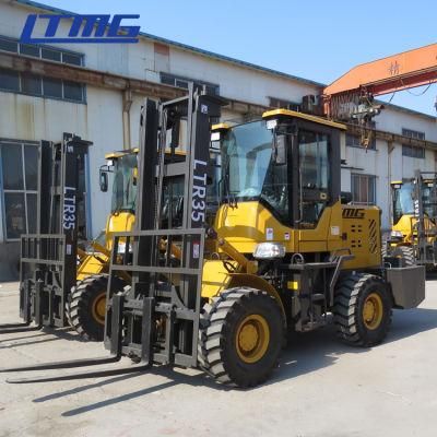 China Brand New Rough Terrain Forklift LTR40 4ton Rough Terrain Forklift with Joystick