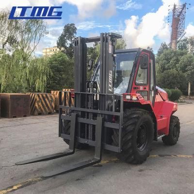 Manufacture 4WD Rough Ltmg Trucks Diesel Price All with Cabin Hard Terrain Forklift