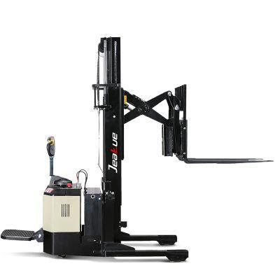 Straddle Stacker with Adjustable Forks Reach Stacker
