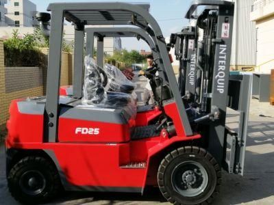 Factory Price Hydraulic 2.5 Ton Diesel Forklift Truck with Isuzu C240 Engine