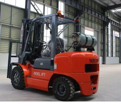 Integrated Sideshift 3ton LPG Forklift Truck with Original Japan Nissan K25 Engine