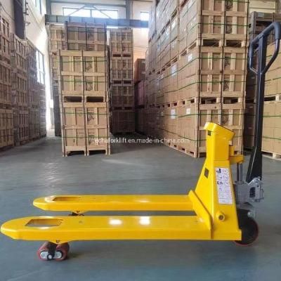 High Accuracy Hydraulic Manual Forklift 2000kg Cheap Hand Pallet Scale Truck