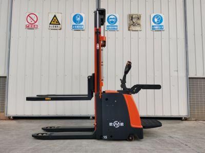 Electric 1600-3500mm Onen Stand-on China Forklift Stand on Driving Stacker